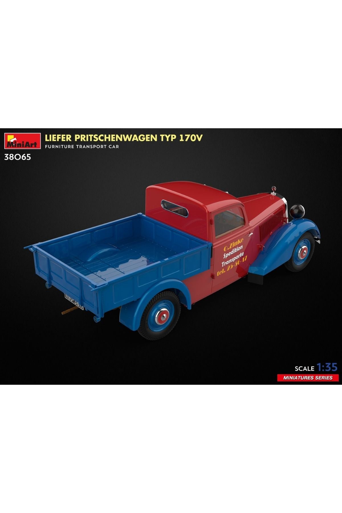 MiniArt Liefer Pritschenwagen Tip 170V Mobilya Nakliye Aracı