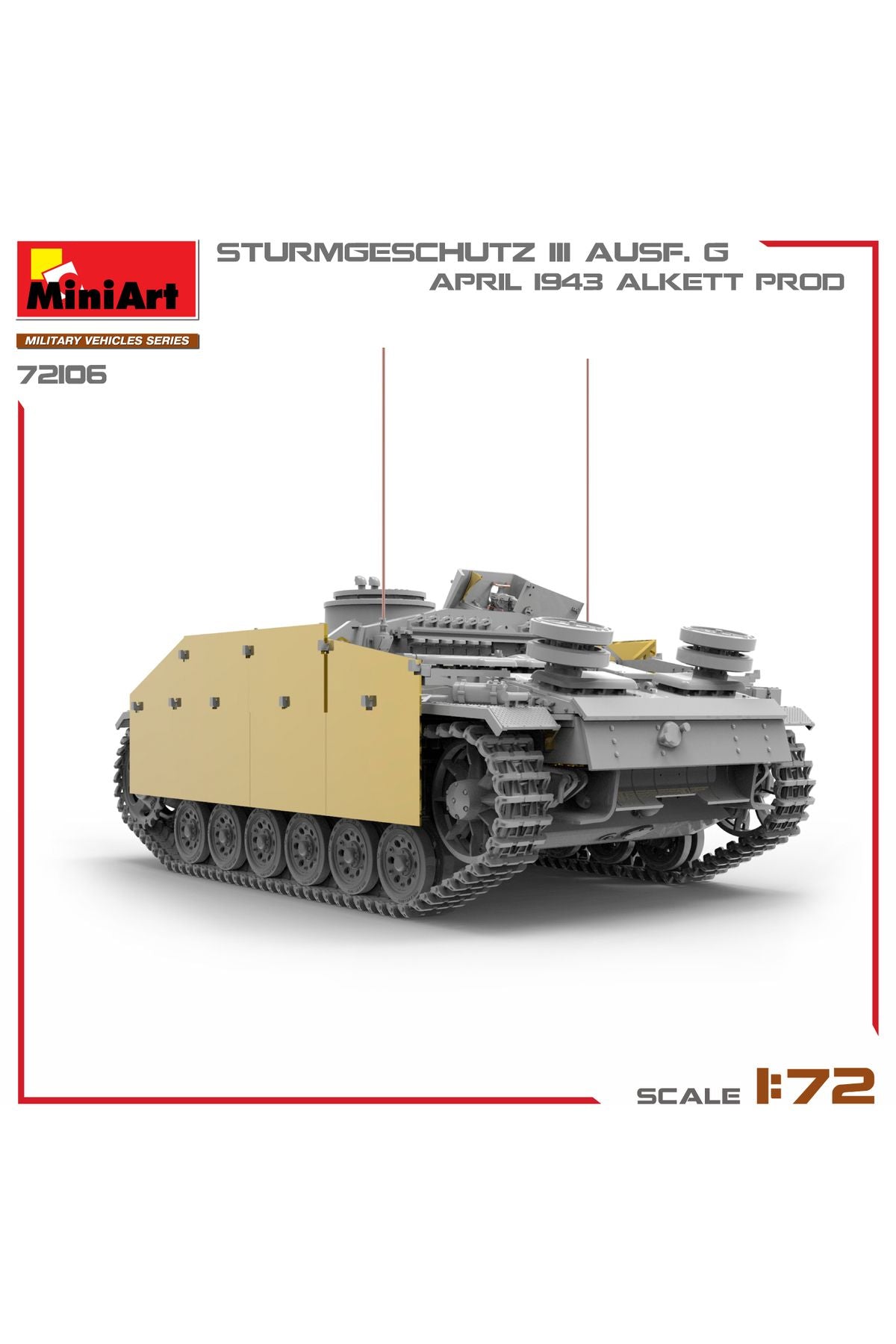 MiniArt 1:72 StuG III Ausf. G Nisan 1943 Üretimi