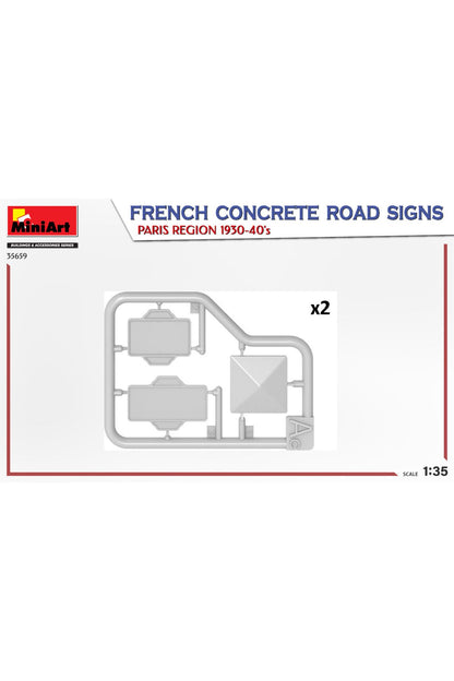MiniArt Fransa Beton Yol İşaretleri. Paris Bölgesi 1930-40