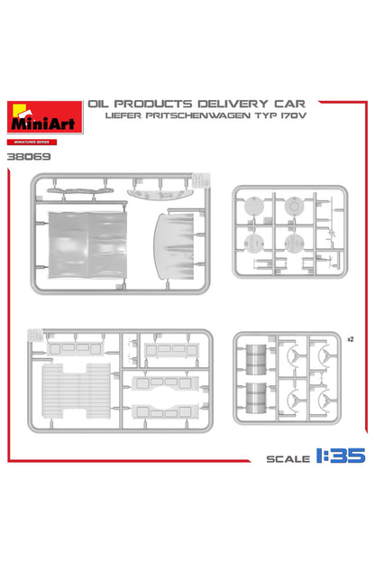 MiniArt 1:35 Liefer Pritschenwagen Typ 170V Petrol Ürünü Teslim Arabası