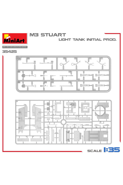 MiniArt 1:35 M3 Stuart Hafif Tank. İlk Üretim