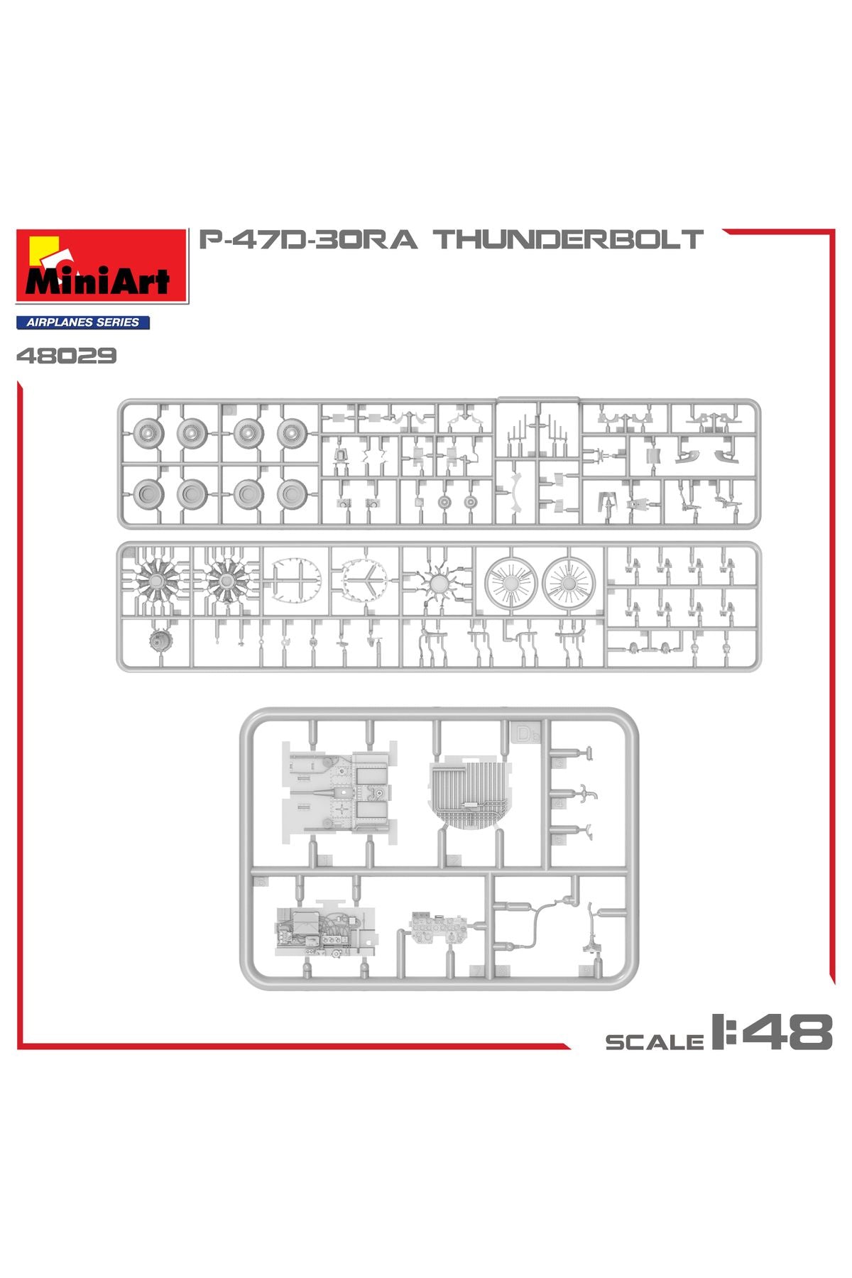 MiniArt 1:48 P-47D-30RA Thunderbolt. İleri Düzey Kit.