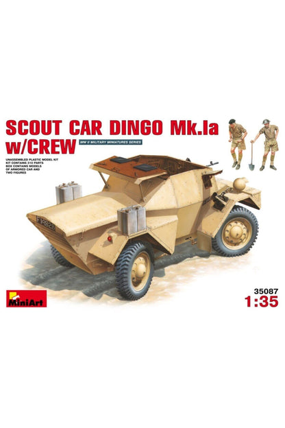 MiniArt Zırhlı Keşif Aracı Dingo Mk 1a Mürettebat ile birlikte