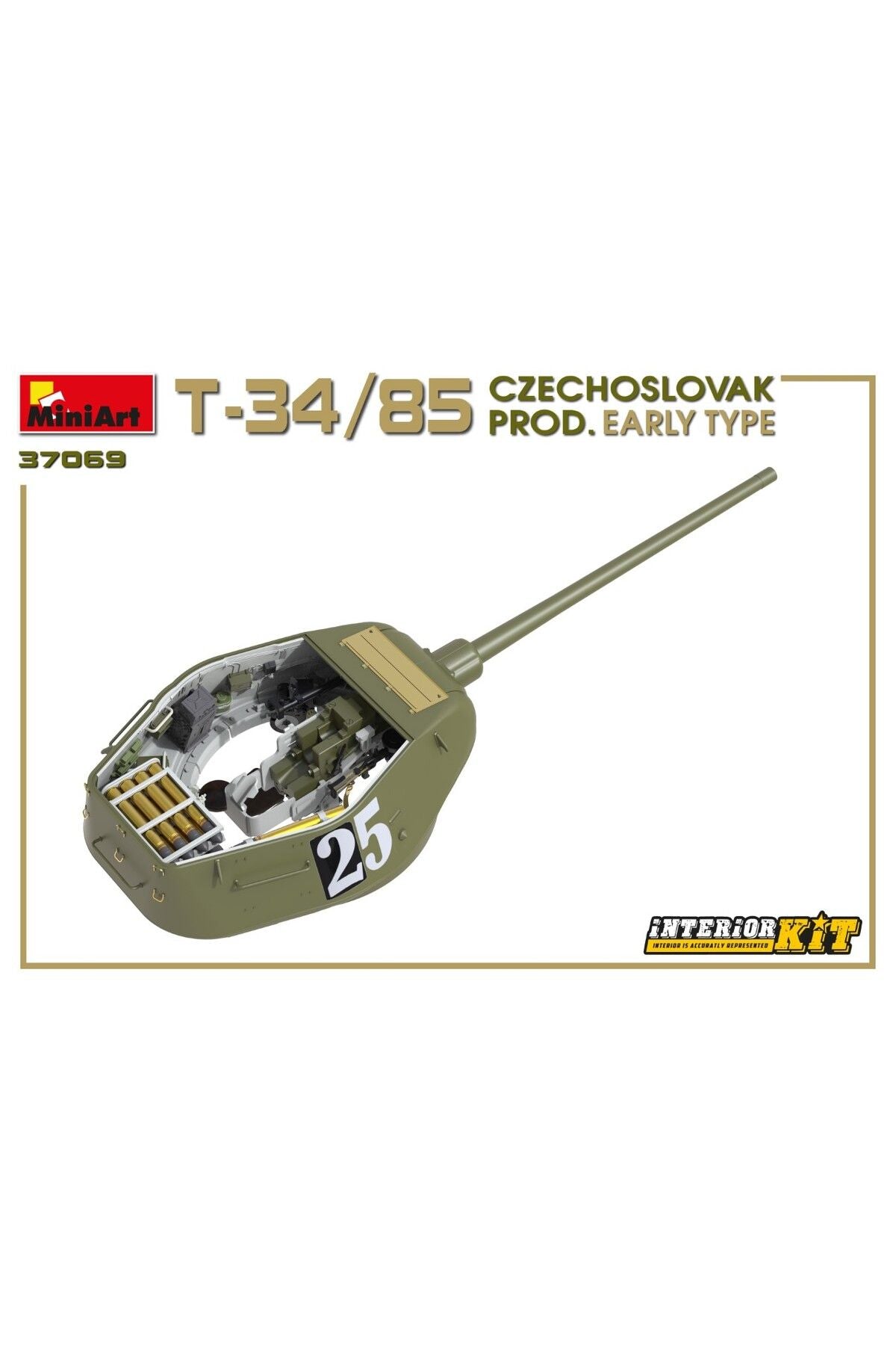 MiniArt T-34/85 Çekoslovakya Üretimi Early Type Interior Kit