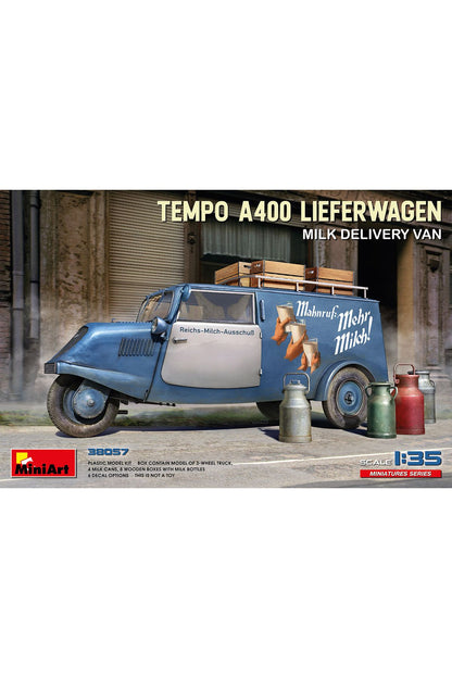 MiniArt Tempo A400 Lieferwagen. Süt Teslimat Kamyoneti