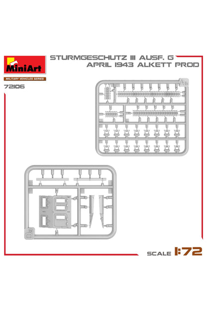 MiniArt 1:72 StuG III Ausf. G Nisan 1943 Üretimi