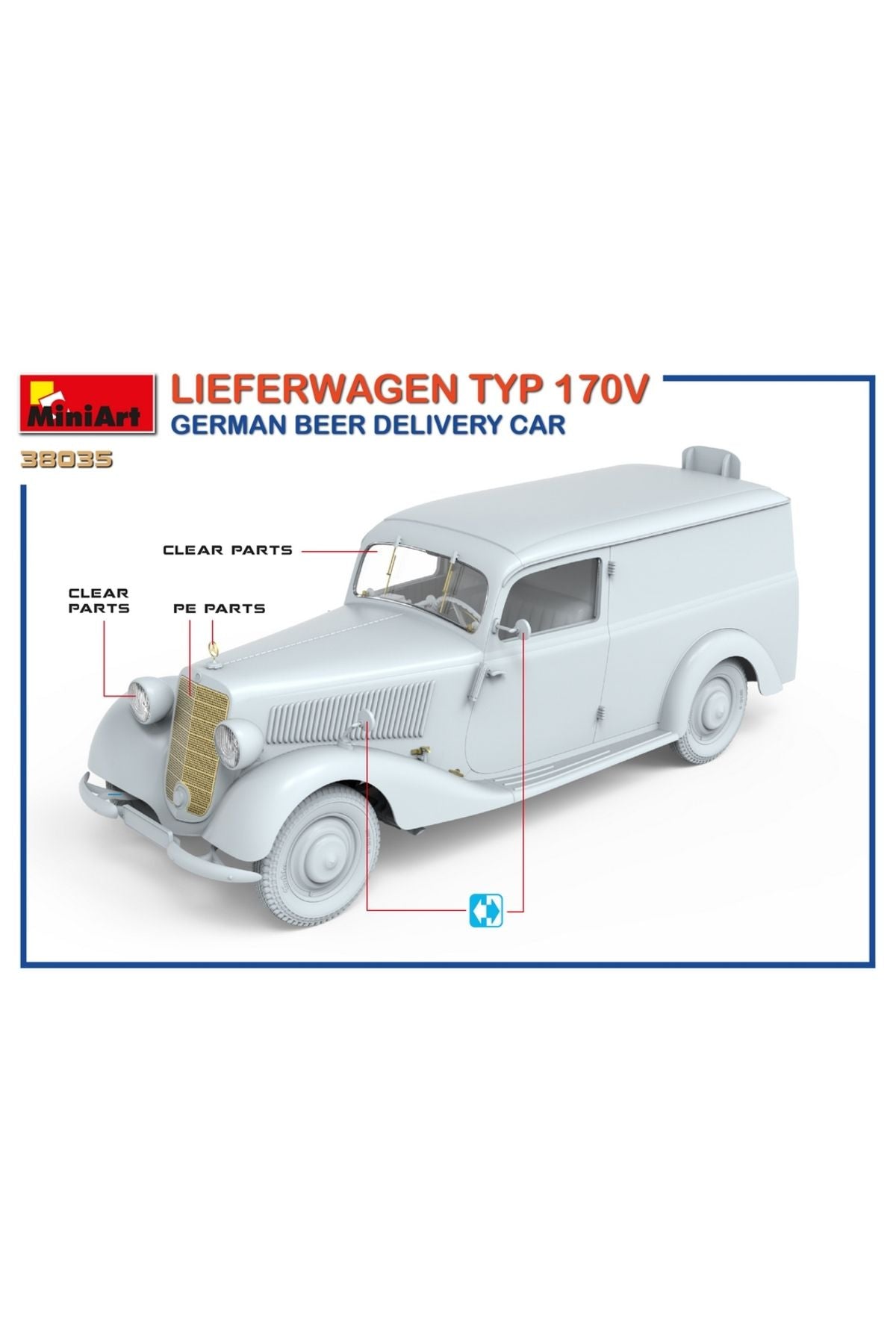 MiniArt Lieferwagen TYP 170V Alman Bira Servis Arabası