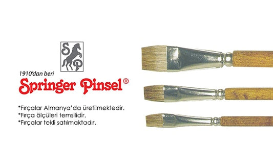 Springer Pinsel Düz Yağlıboya Fırçası 06