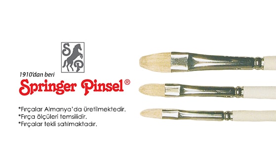 Springer Pinsel Özel Düz Seramik Fırçası 08