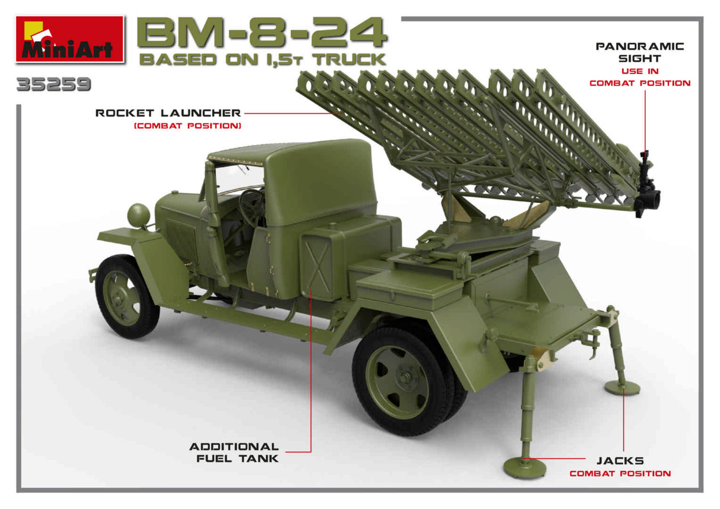 MiniArt 1,5ton BM-8-24 Kurulu Kamyon