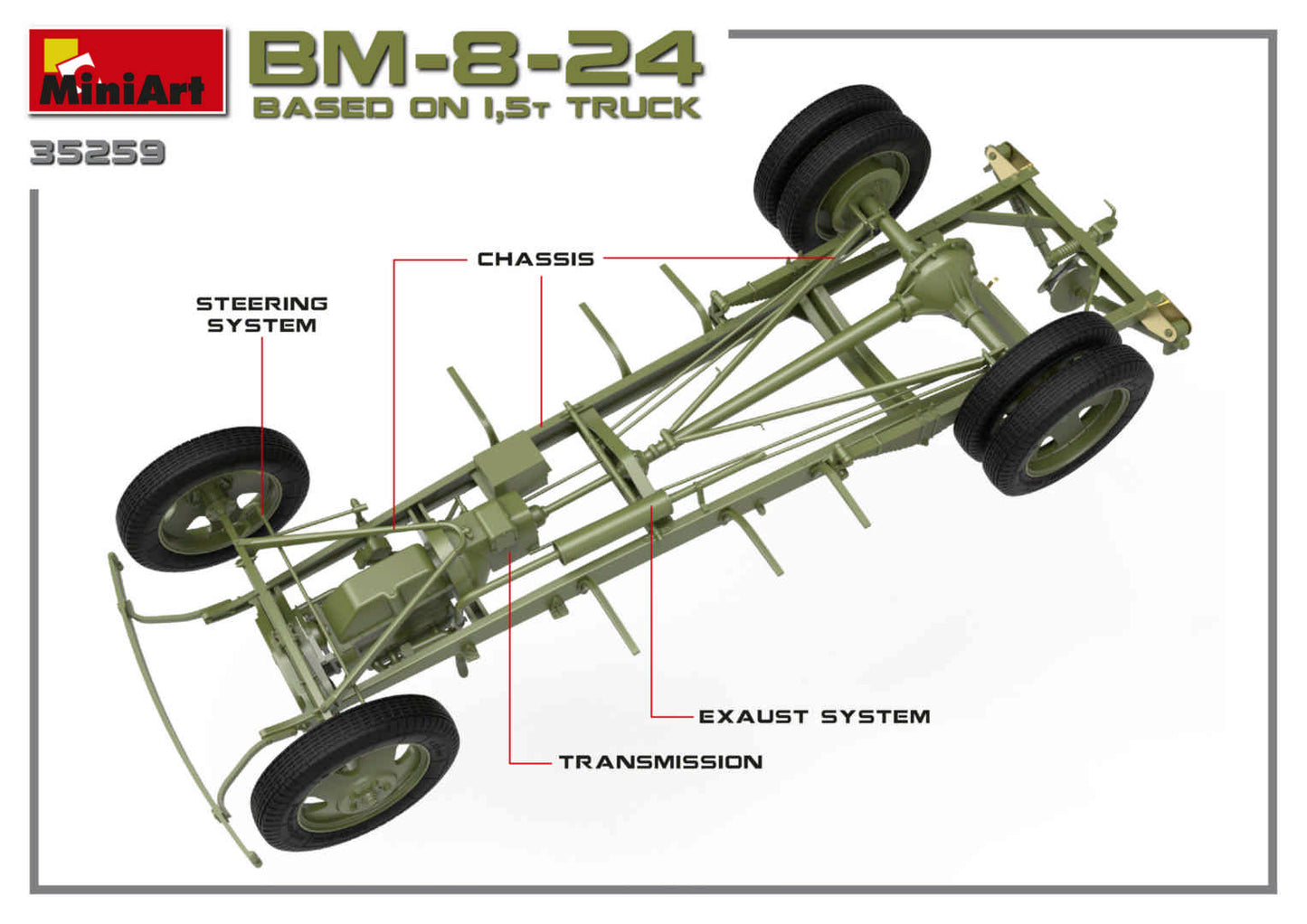 MiniArt 1,5ton BM-8-24 Kurulu Kamyon