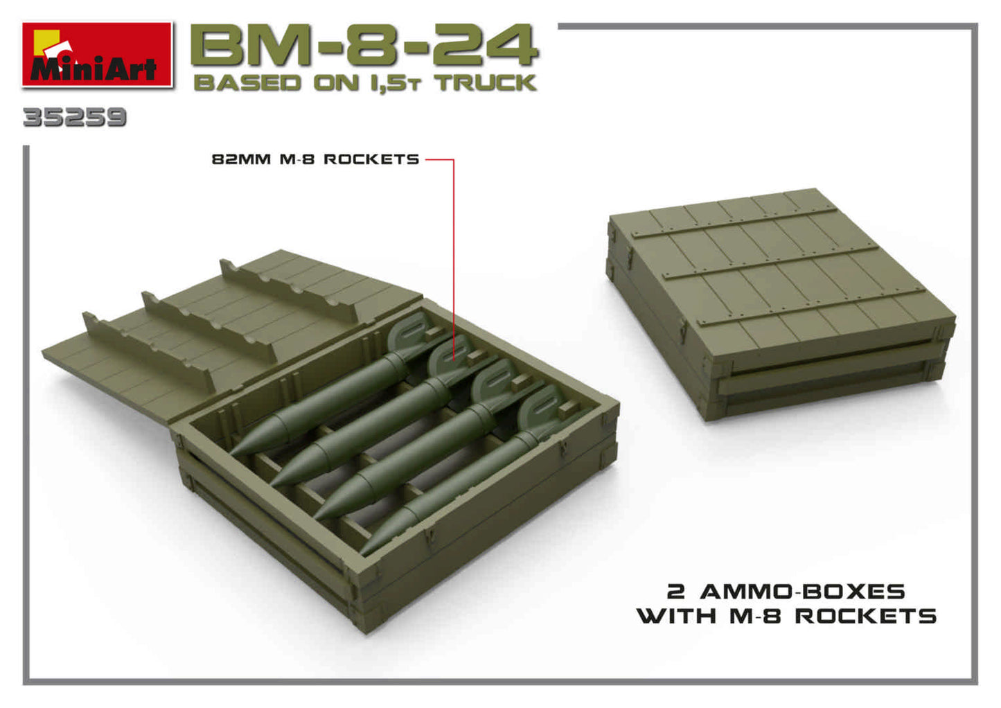 MiniArt 1,5ton BM-8-24 Kurulu Kamyon