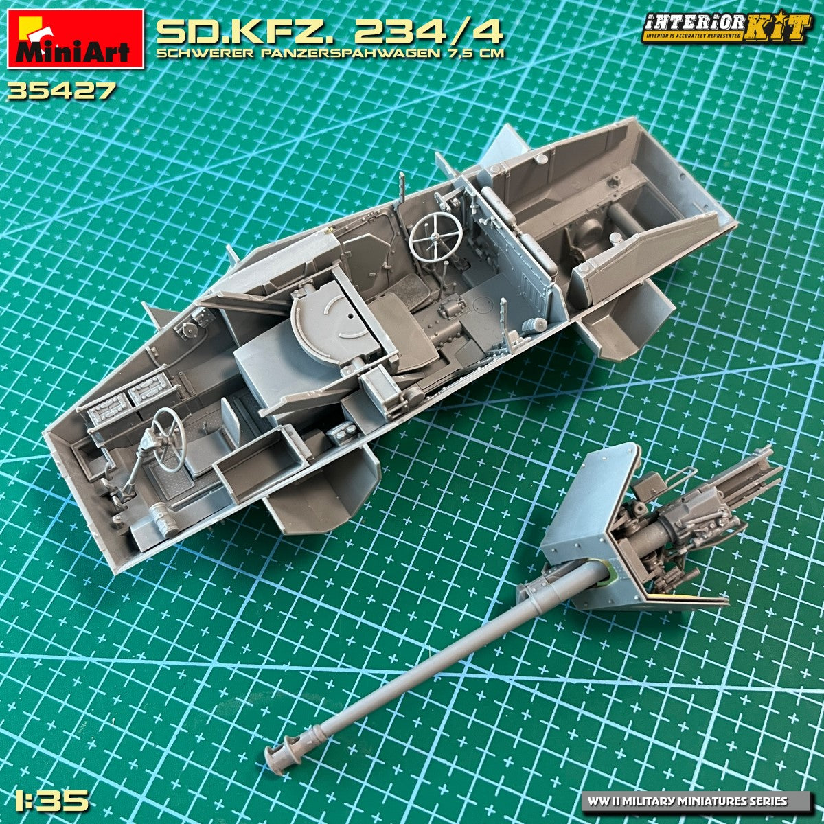 MiniArt Sd. Kfz. 234/4 Schwere Panzerspahwagen 7,5 cm. Interior Kit