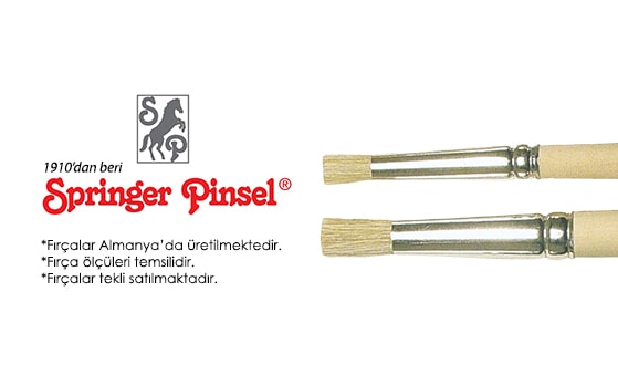 Springer Pinsel Sert Şablon Fırçası 04