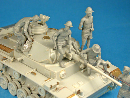 MiniArt Alman Tank Mürettebatı Afrika Korps. Özel Üretim